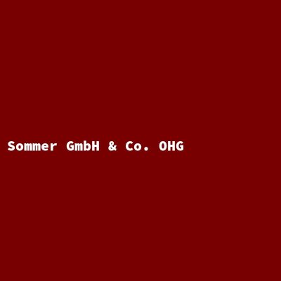 Hersteller: Sommer GmbH &amp; Co. OHG