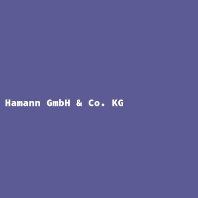 Hersteller: Hamann GmbH &amp; Co. KG