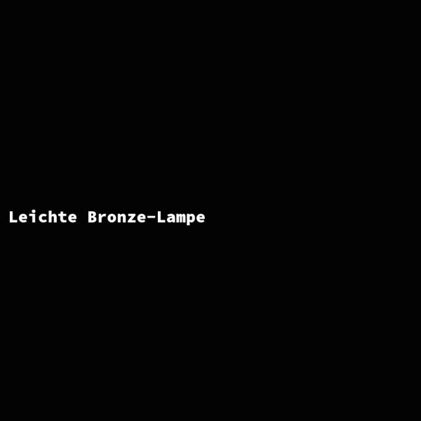 Leichte Bronze-Lampe