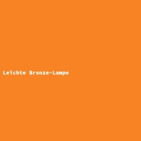 Leichte Bronze-Lampe