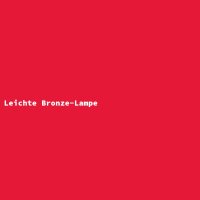 Leichte Bronze-Lampe
