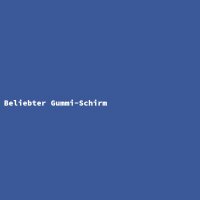 Beliebter Gummi-Schirm
