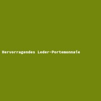 Hervorragendes Leder-Portemonnaie