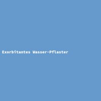 Exorbitantes Wasser-Pflaster