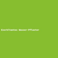 Exorbitantes Wasser-Pflaster