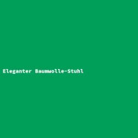 Eleganter Baumwolle-Stuhl