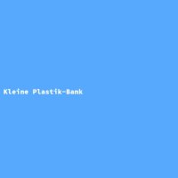 Kleine Plastik-Bank